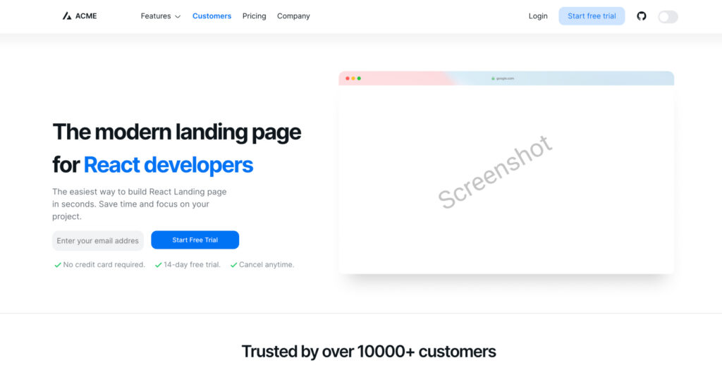 NextUI + Next.js Landing Page Template