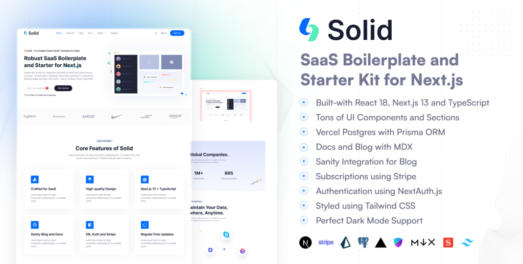 Solid – Next.js SaaS Boilerplate and Starter Kit