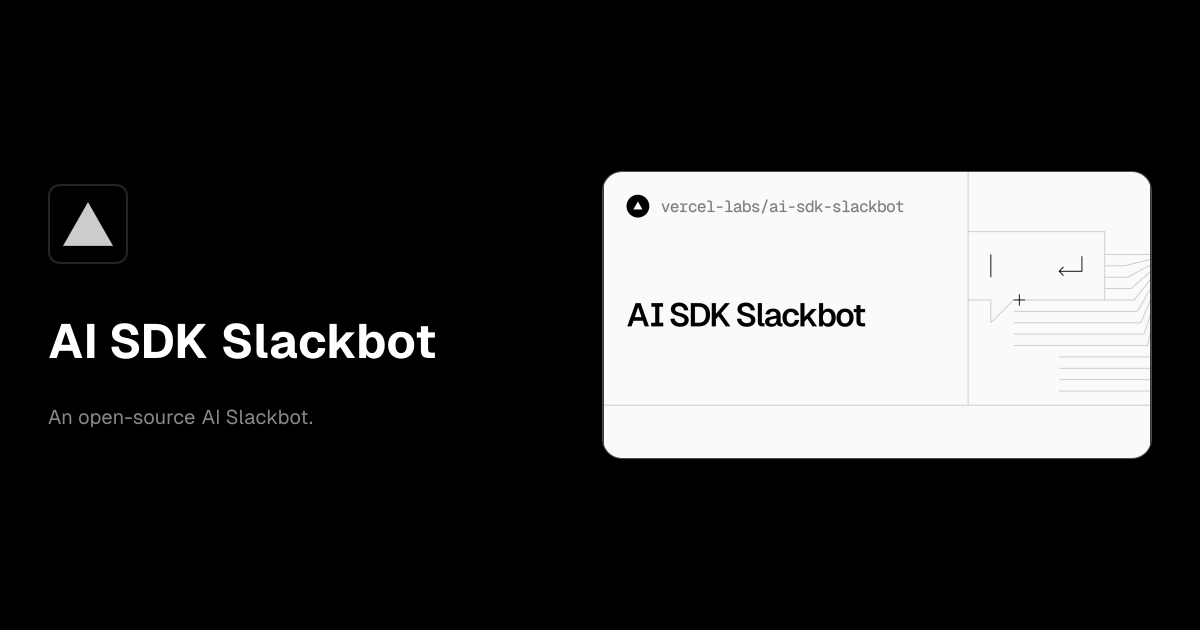 AI SDK Slackbot template preview