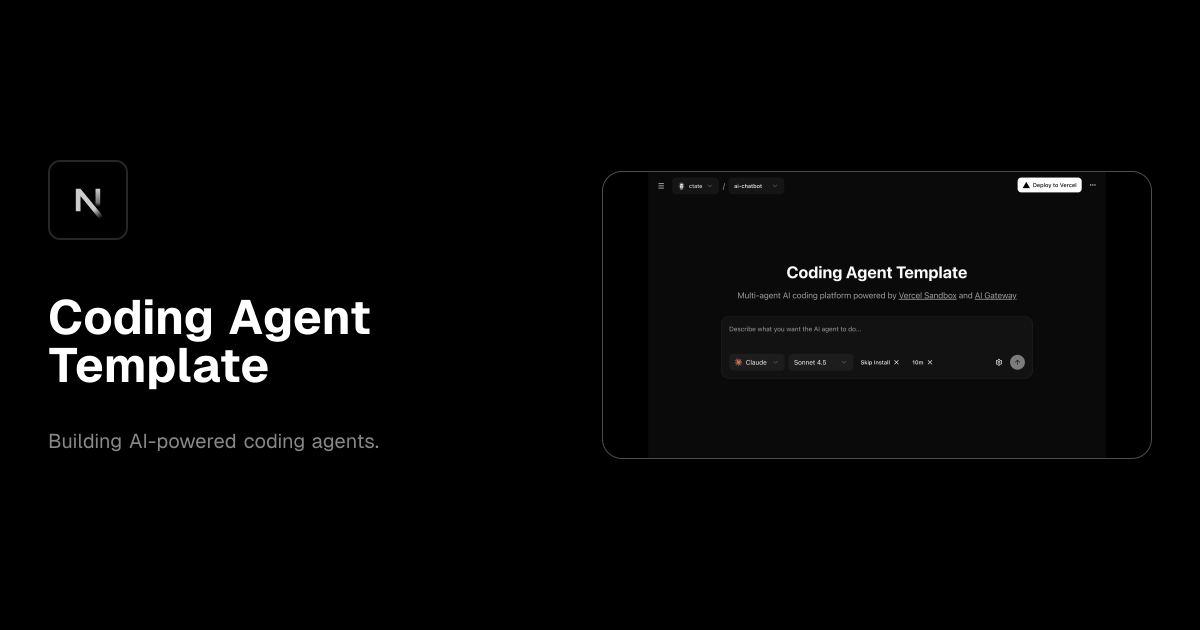 Coding Agent Template template preview