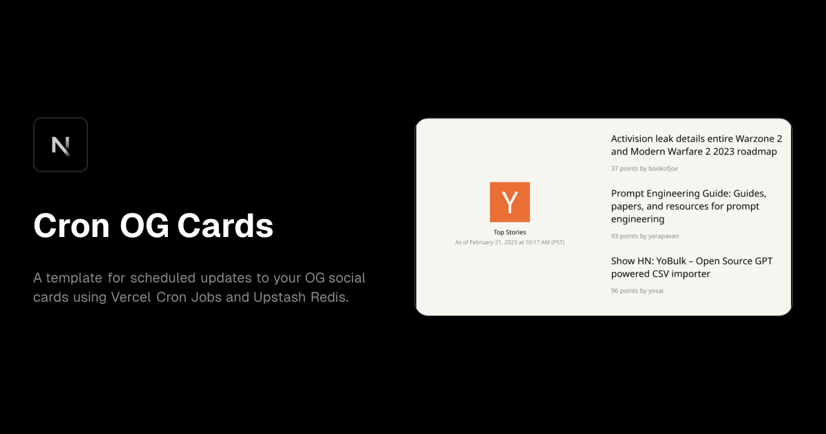 Cron OG Cards template preview