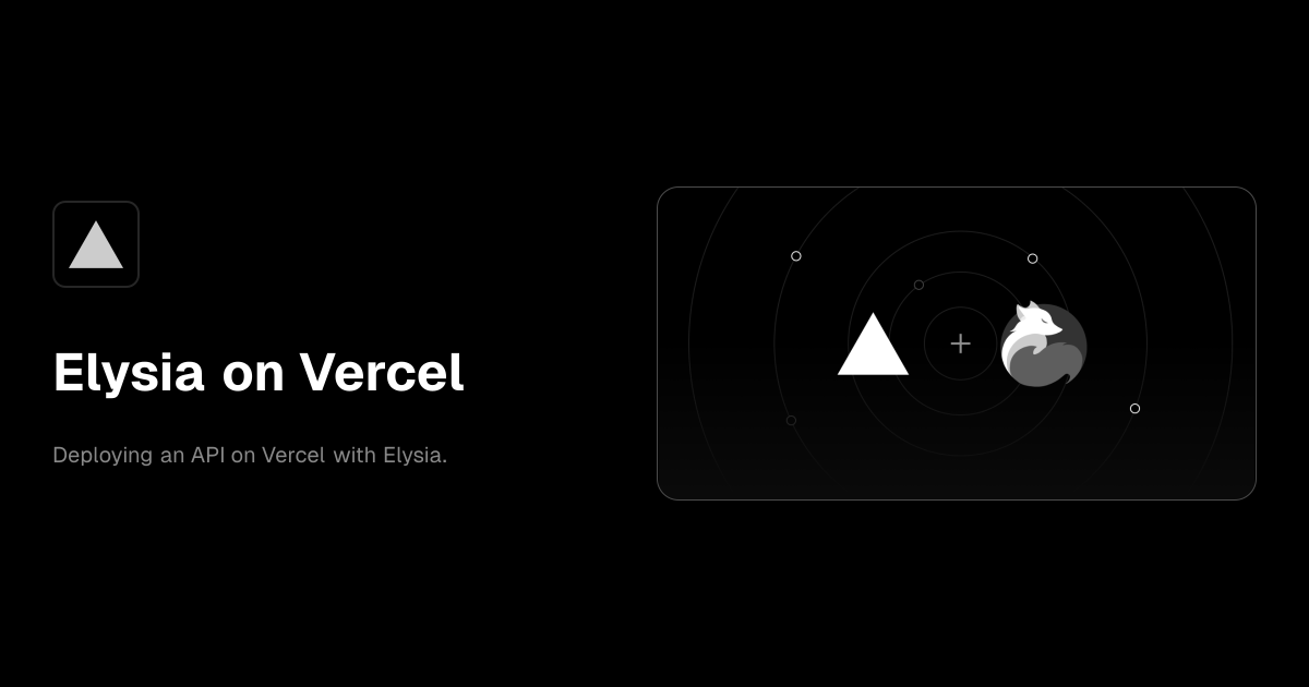 Elysia on Vercel template preview