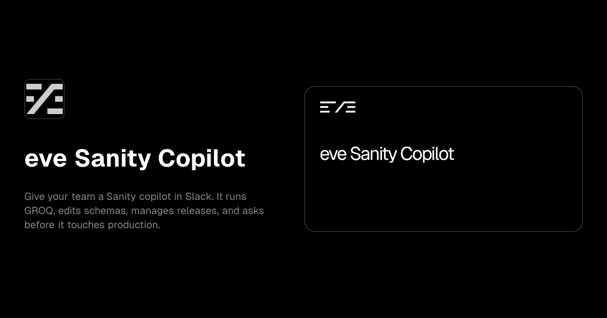 eve Sanity Copilot template preview