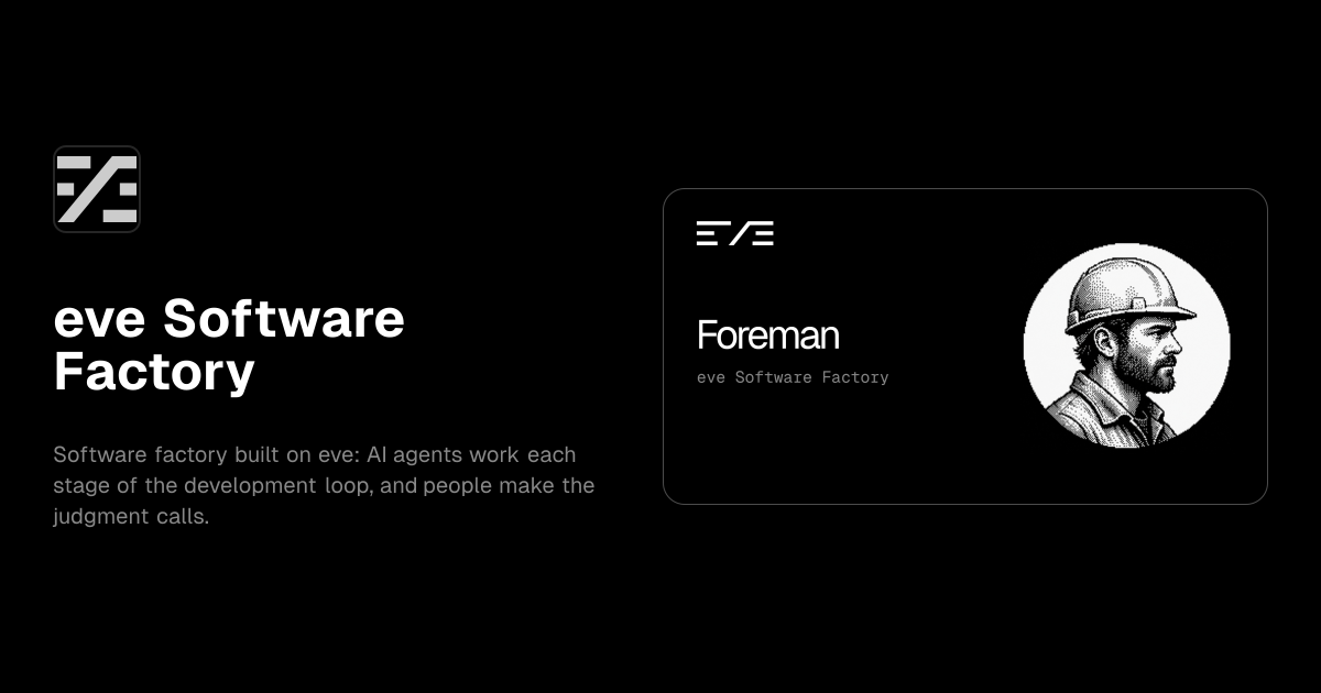 eve Software Factory template preview