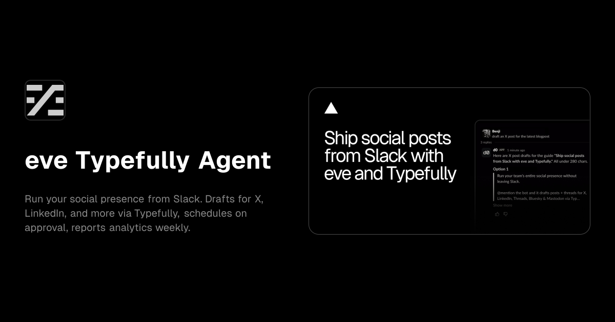 eve Typefully Agent template preview