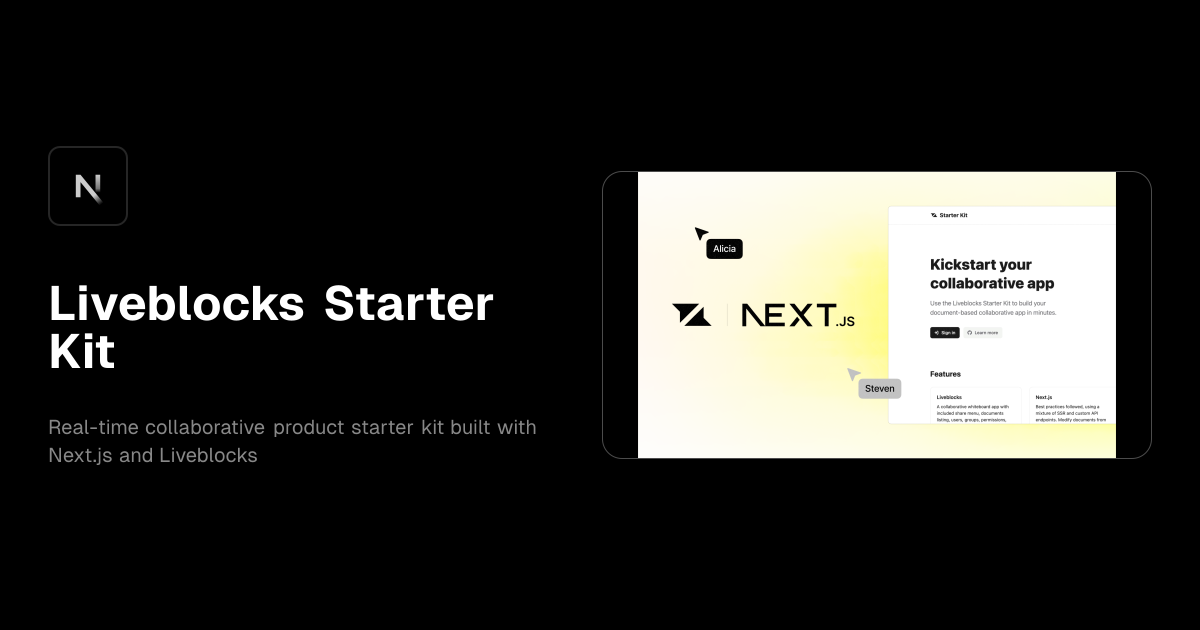 Liveblocks Starter Kit template preview