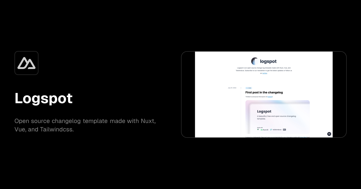 Logspot template preview