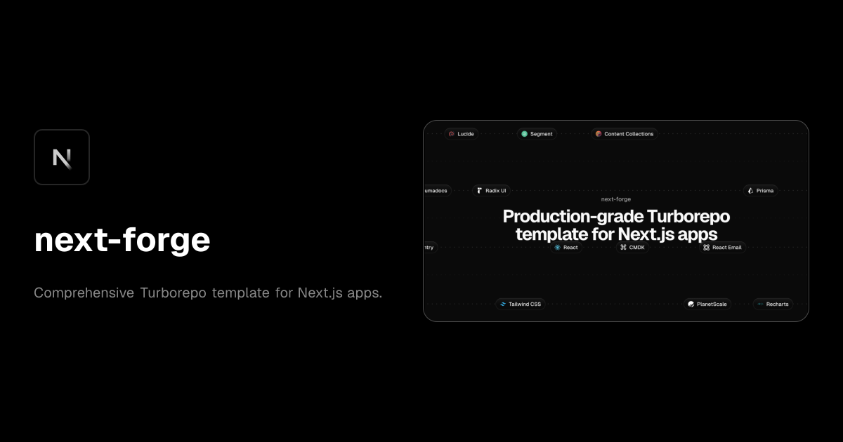 next-forge template preview