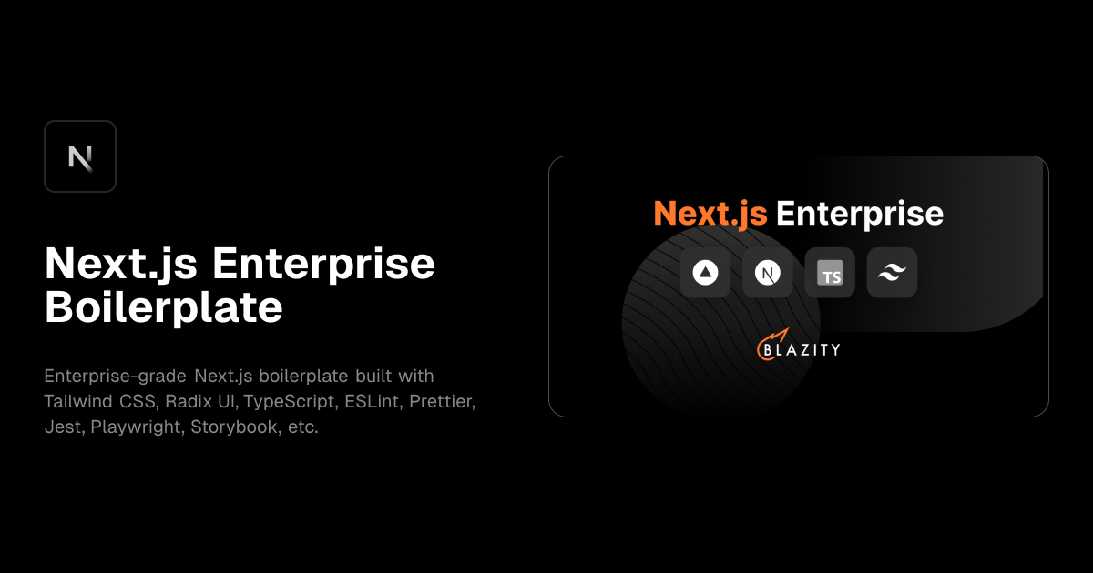 Next.js Enterprise Boilerplate template preview