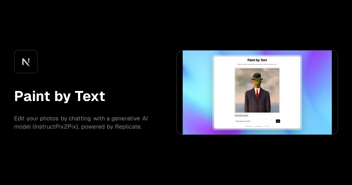 Paint by Text template preview