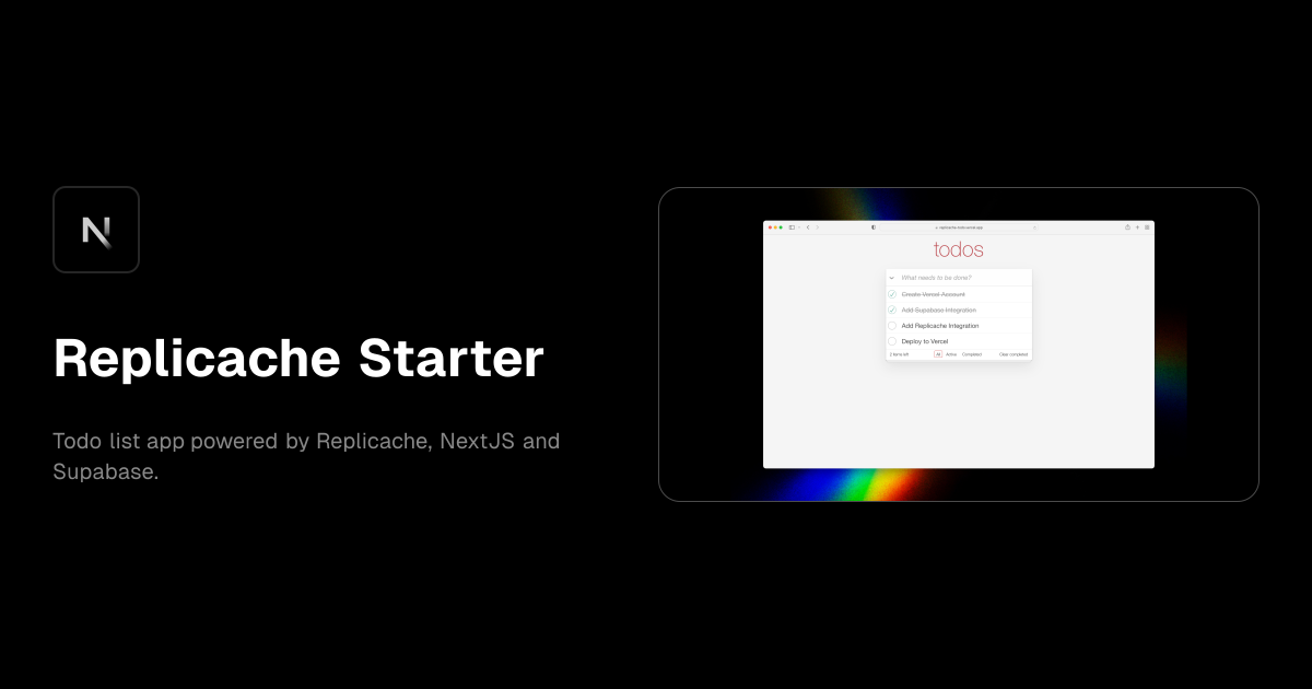 Replicache Starter template preview