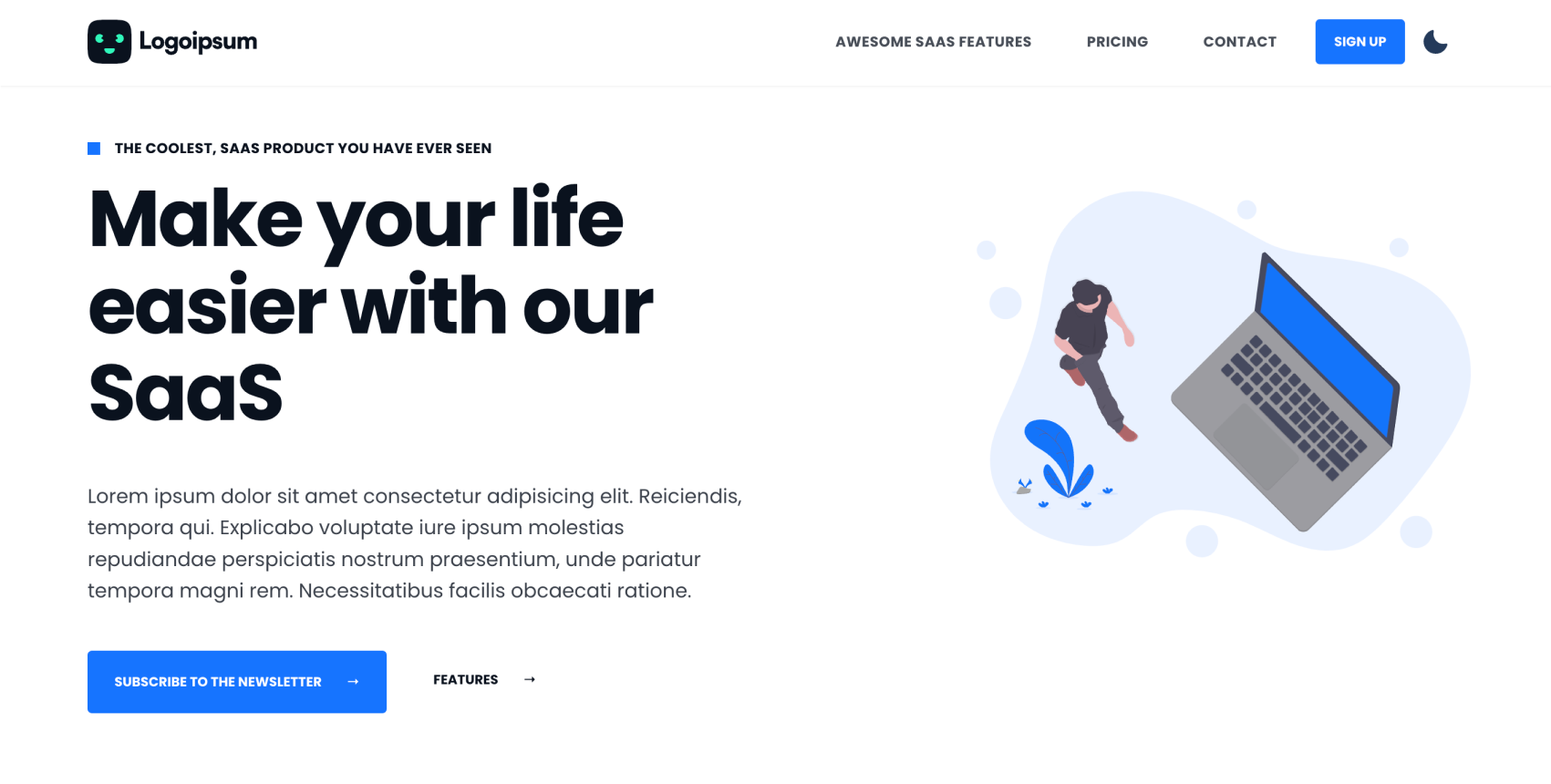 SaaS Starter - Free Next.js Template for SaaS Website template preview