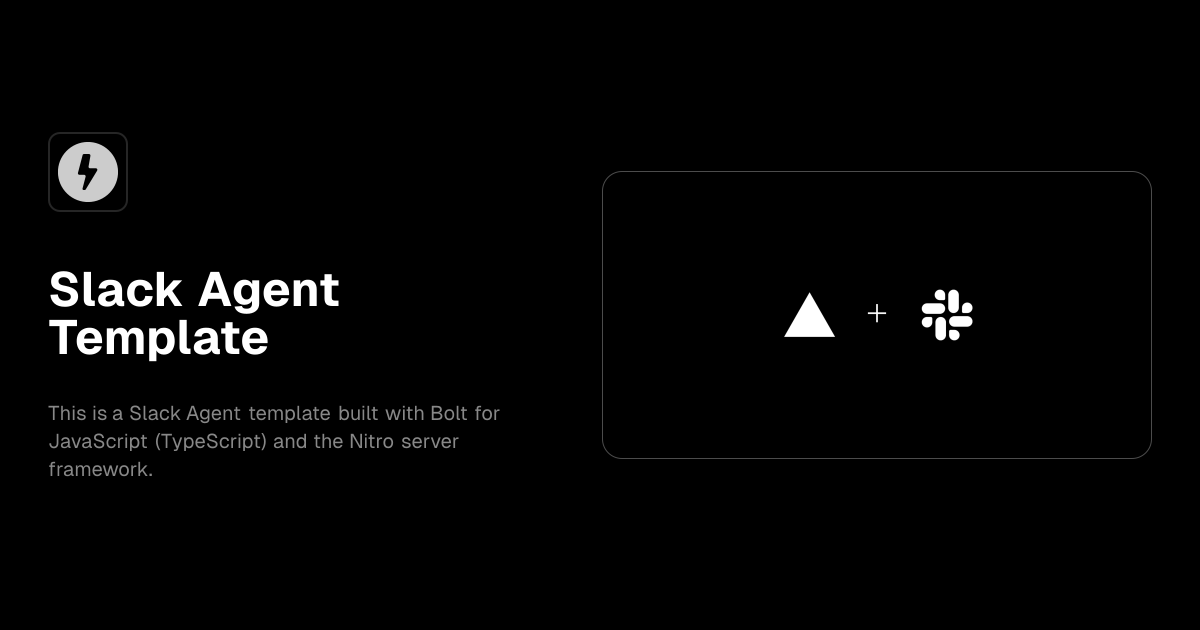Slack Agent Template template preview