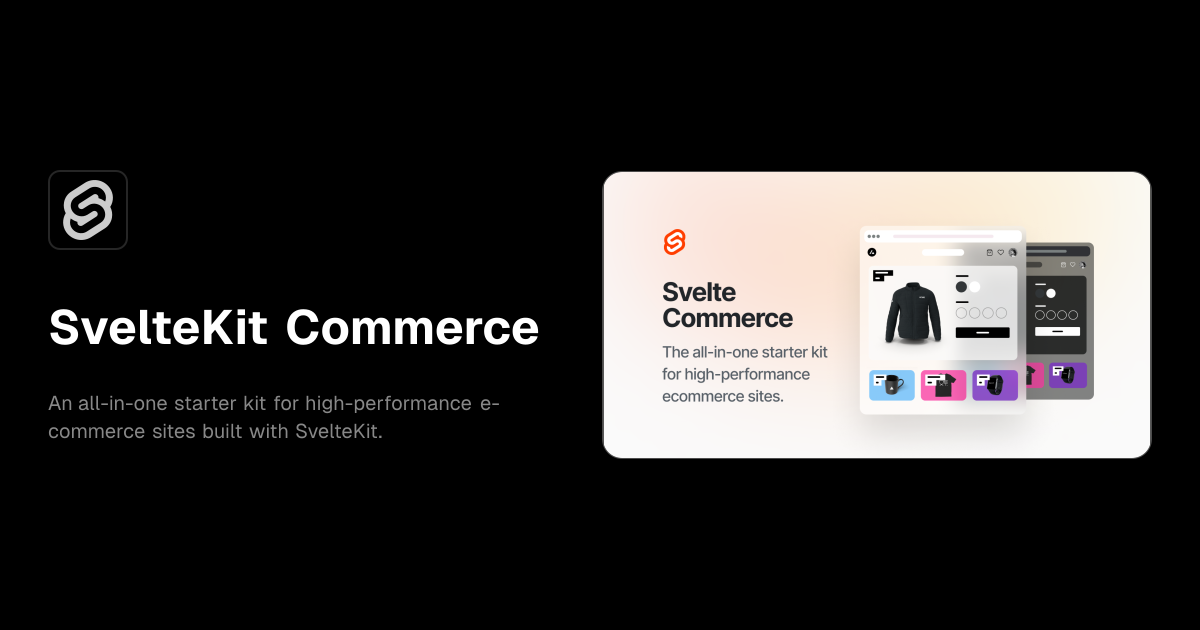 SvelteKit Commerce template preview