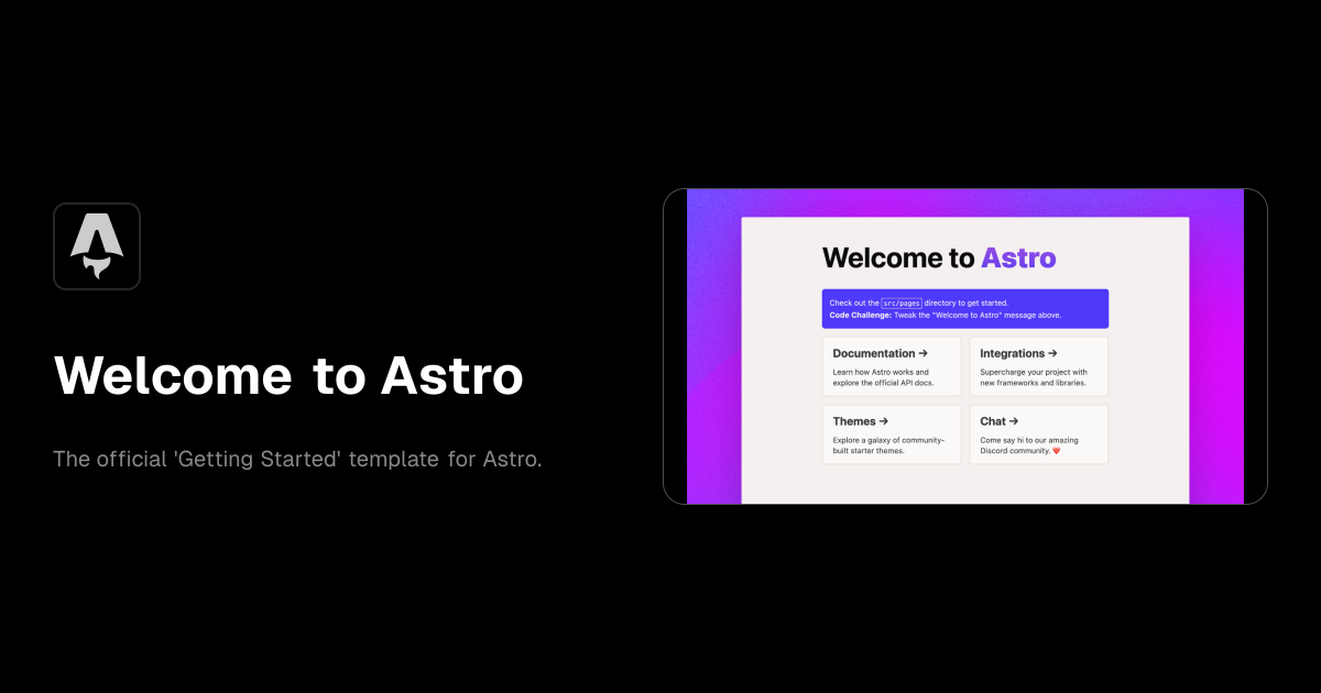 Welcome to Astro template preview
